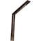 Ekena Millwork Stockport Steel Bracket, Hammered Dark Bronze 2"W x 16"D x 16"H BKTM02X16X16STHDB - alternate 1